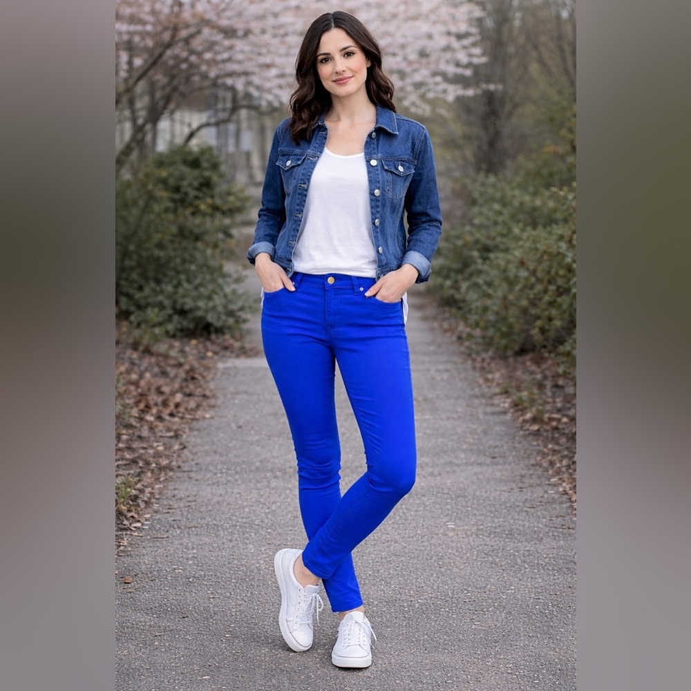 Old Navy Bright Blue Rockstar Jeans